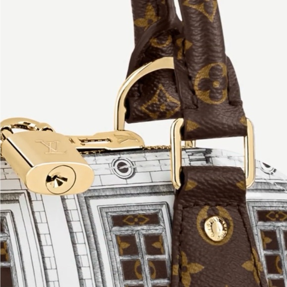 Louis Vuitton Alma Handbag Limited Edition Fornasetti Architettura Print - Picture 8 of 10